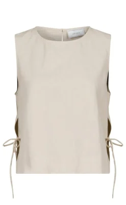 Best Top - Svetlana Linen - Sand T-shirts & Toppe