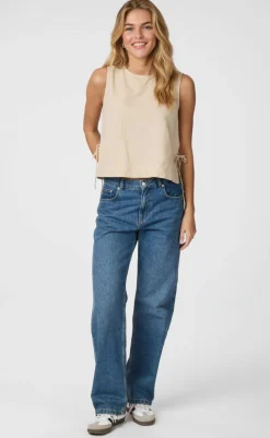 Best Top - Svetlana Linen - Sand T-shirts & Toppe