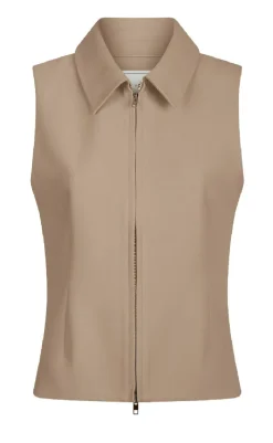 New Vest - Annabella Structure - Dark Taupe Veste