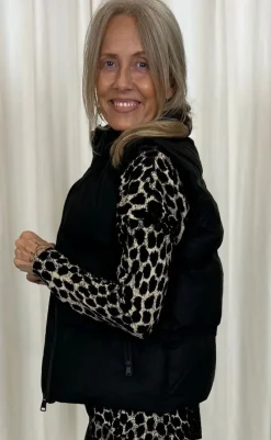Outlet Vest - Annike C Puffer - Black Veste