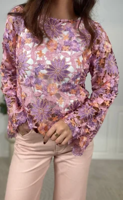 Bluse - Kezzie - Lilac Mix Bluser