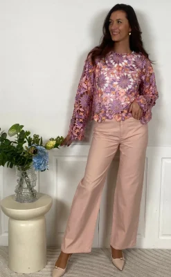 Bluse - Kezzie - Lilac Mix Bluser