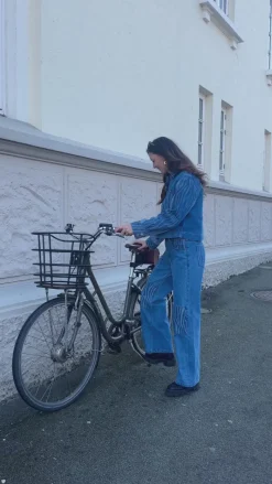 Bluse - Kimbra - Patch Denim Bluser