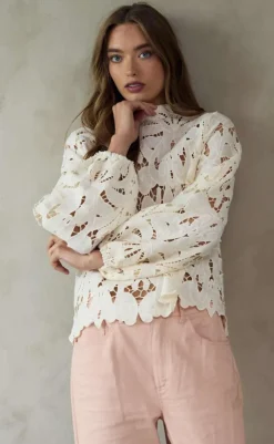 Outlet Bluse - Kimika - Ivory Bluser