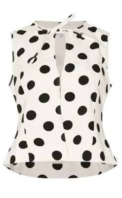 Hot Bluse - Leni - Carmella White Print Bluser