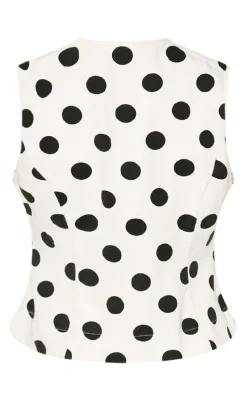 Hot Bluse - Leni - Carmella White Print Bluser