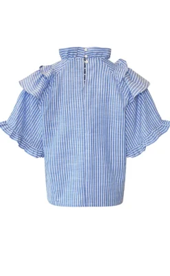 Discount Bluse - Lesly - Blue Stripe Bluser