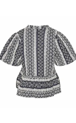 Sale Bluse - Lorraine - Navy Sugar Bluser