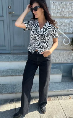 New Bluse - Stormina - Taleah Zebra Print Bluser