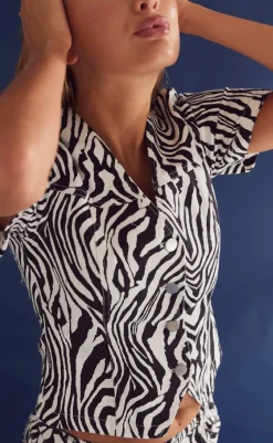 New Bluse - Stormina - Taleah Zebra Print Bluser