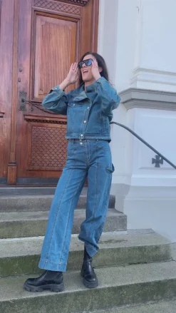 Sale Bukser - Kandice - Vintage Blue Wash Bukser & Jeans