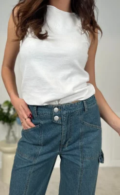 Sale Bukser - Kandice - Vintage Blue Wash Bukser & Jeans