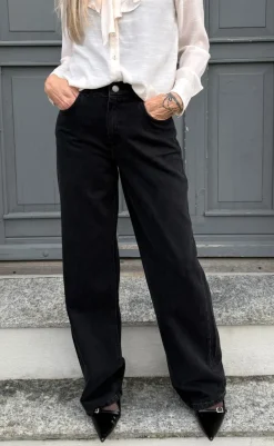 Discount Bukser - Katy - Black Wash Bukser & Jeans