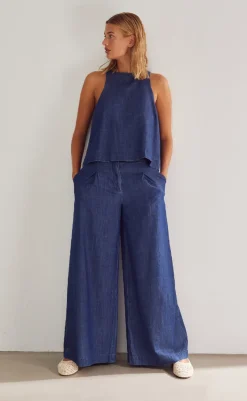 Clearance Bukser - Kazia - Medium Blue Wash Bukser & Jeans