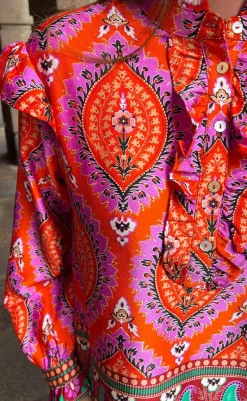 Outlet Bukser - Sally - Trisha Print Bukser & Jeans