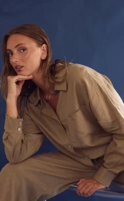 Clearance Bukser - Samira - Timber Brown Bukser & Jeans