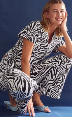 Best Bukser - Stormy - Taleah Zebra Print Bukser & Jeans