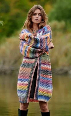 Best Cardigan - Gio - Multi Mix Striktrøjer & Sweat|Cardigans