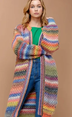 Best Cardigan - Gio - Multi Mix Striktrøjer & Sweat|Cardigans