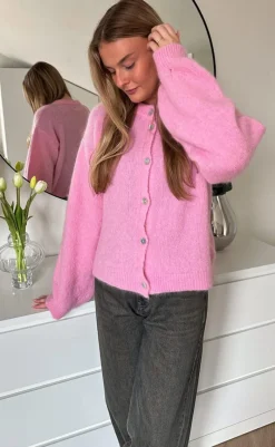 New Cardigan - Kae - Blush Striktrøjer & Sweat|Cardigans