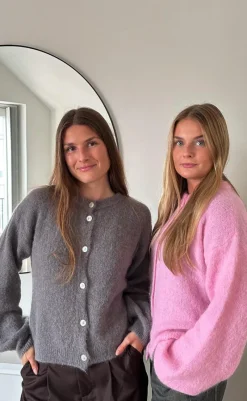 Cardigan - Kae - Coffee Striktrøjer & Sweat|Cardigans