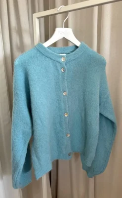 Outlet Cardigan - Kae - Daydream Blue Striktrøjer & Sweat|Cardigans