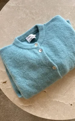 Outlet Cardigan - Kae - Daydream Blue Striktrøjer & Sweat|Cardigans