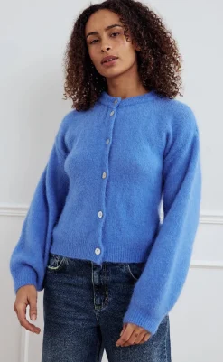 Online Cardigan - Kae - Dove Blue Striktrøjer & Sweat|Cardigans