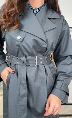 Sale Frakke - Kenadee - Asphalt Grey Jakker & Frakker|Alt Overtøj