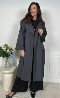 Sale Frakke - Kenadee - Asphalt Grey Jakker & Frakker|Alt Overtøj