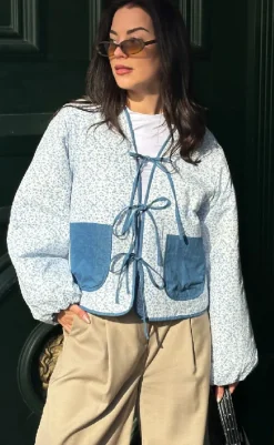 Best Jakke - Lori - Calla Denim Print Jakker & Frakker|Alt Overtøj