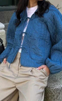 Best Jakke - Lori - Calla Denim Print Jakker & Frakker|Alt Overtøj