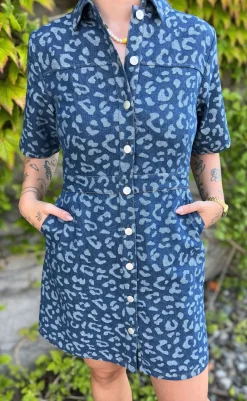 New Kjole - Benita - Mid Blue Wash Kjoler