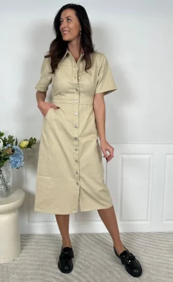 Clearance Kjole - Benita Long - Oyster Kjoler