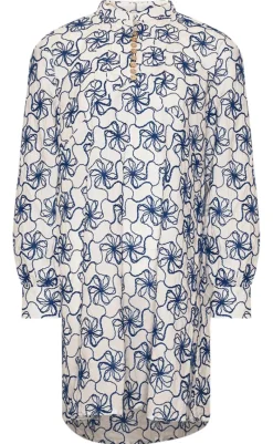 Sale Kjole - Karene - White Blue Combo Kjoler