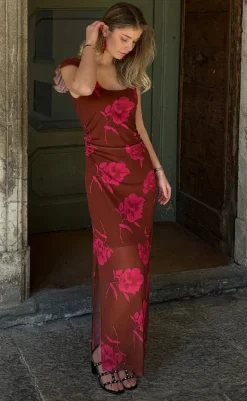 Outlet Kjole - Lauryn - Cassie Brown Print Kjoler