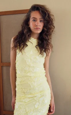 Sale Kjole - Lavina - Butter Yellow Kjoler