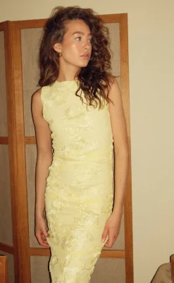 Sale Kjole - Lavina - Butter Yellow Kjoler