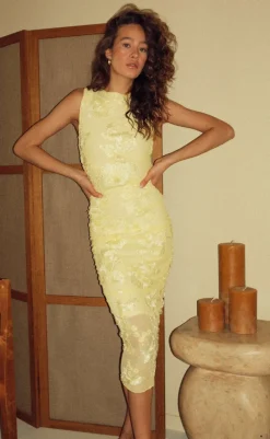 Sale Kjole - Lavina - Butter Yellow Kjoler