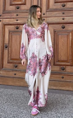 Discount Kjole - Lilith Maxi - Drusella Print Kjoler