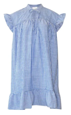 Online Kjole - Linnea - Blue Stripe Kjoler