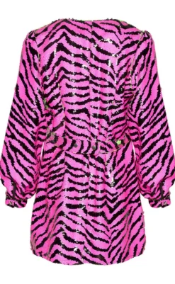 Sale Kjole - Pace Belt - Fuschia/Green Mix Kjoler