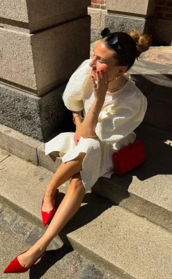 Discount Kjole - Reno Pastis Long - Cream Kjoler