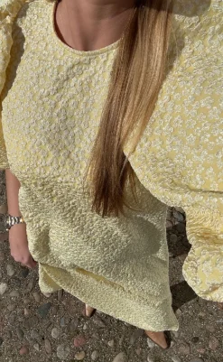 New Kjole - Reno Pastis Long - Buttercup Yellow Kjoler