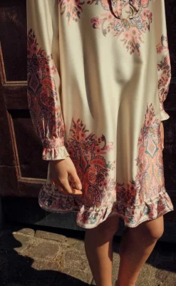 Online Kjole - Reno Ruby Ruffle - Drusella Print Kjoler