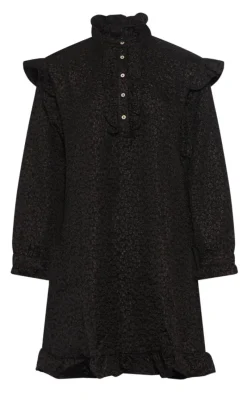 Discount Kjole - Reno Ruby Ruffle - Black Kjoler