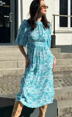 Clearance Kjole - Ruth - Cindy Blue Print Kjoler
