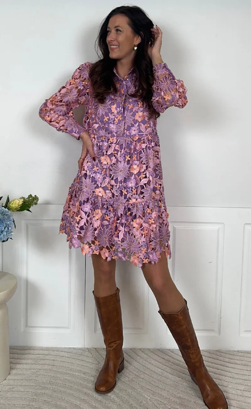 Clearance Kjole - Star - Lilac Mix Kjoler