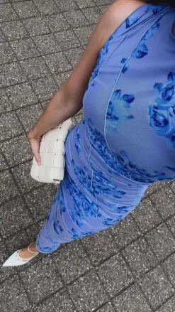 Outlet Kjole - Sutton - Tobi Blue Print Kjoler