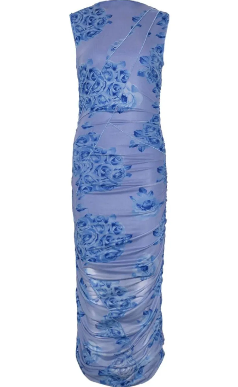 Outlet Kjole - Sutton - Tobi Blue Print Kjoler